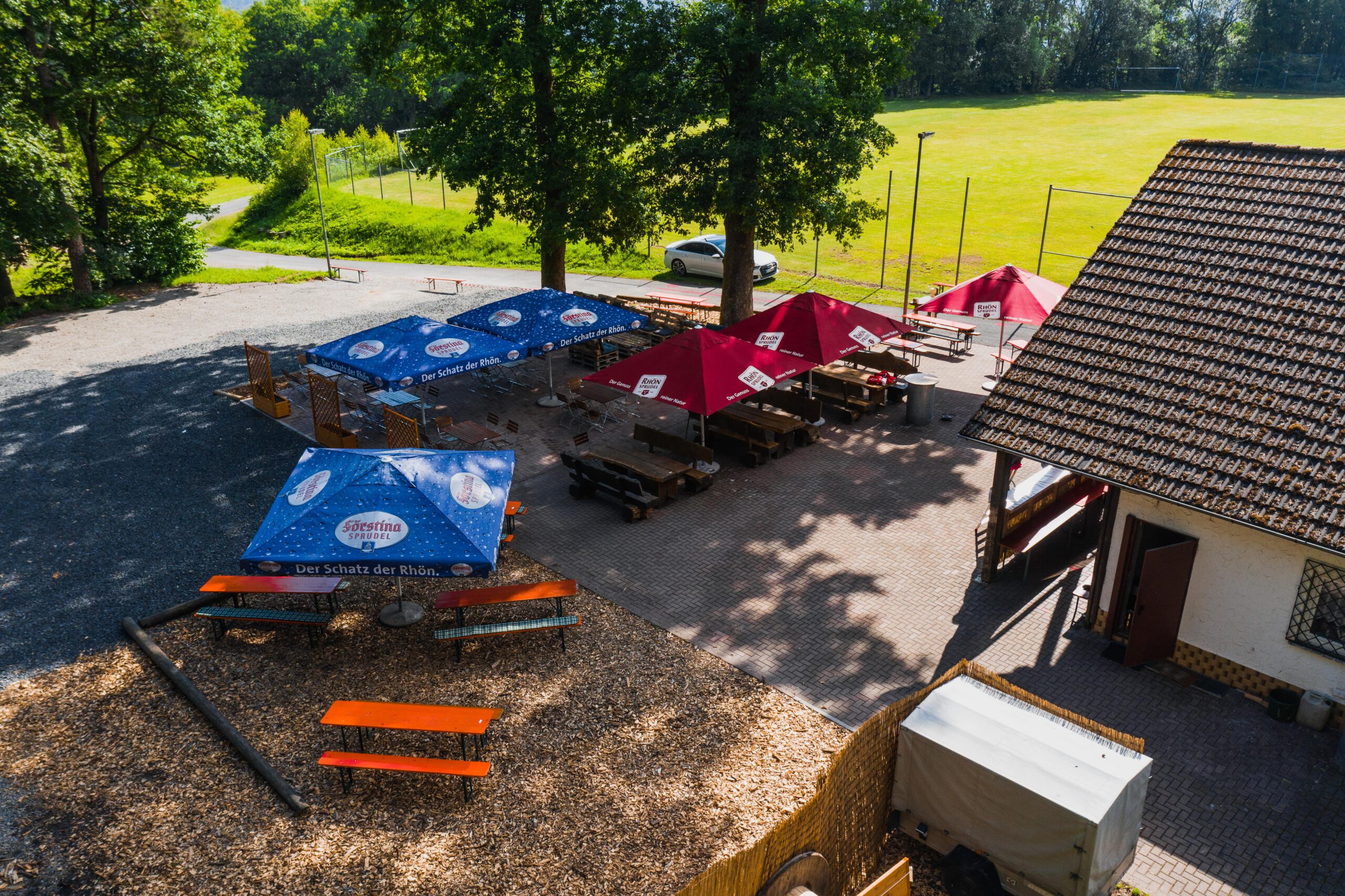 Biergarten Fussballhütte Frammersbach